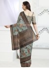 Digital Print Work Chanderi Silk Designer Traditional Saree - 1