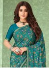 Lace Work Designer Contemporary Style Saree For Casual - 1