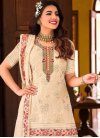 Faux Georgette Palazzo Straight Salwar Kameez For Party - 1