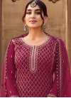 Embroidered Work Faux Georgette Designer Palazzo Salwar Suit - 1