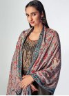 Vichitra Silk Palazzo Style Pakistani Salwar Suit - 1
