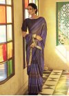 Embroidered Work Satin Silk Contemporary Style Saree - 1