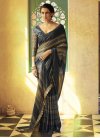 Black and Brown Contemporary Style Saree - 2