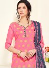 Hot Pink and Navy Blue  Trendy Churidar Salwar Suit - 1