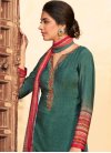 Digital Print Work Crepe Silk Palazzo Style Pakistani Salwar Suit - 1
