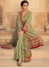 Crepe Silk  Palazzo Style Pakistani Salwar Suit - 1