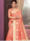 Woven Work Cotton Designer Traditional Saree For Ceremonial - 1