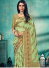 Woven Work Cotton Designer Traditional Saree For Ceremonial - 1