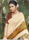 Embroidered Work Faux Georgette Designer Contemporary Saree For Ceremonial - 1