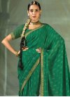 Floral Work Contemporary Style Saree - 1