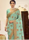 Woven Work Cotton Silk Contemporary Style Saree For Ceremonial - 1