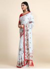 Embroidered Work Crepe Silk Contemporary Style Saree For Ceremonial - 2