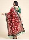 Vichitra Silk Embroidered Work Contemporary Style Saree - 2