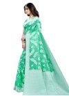 Chanderi Cotton Designer Contemporary Saree For Ceremonial - 1