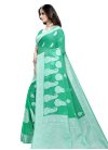 Woven Work Chanderi Cotton Designer Contemporary Style Saree - 1