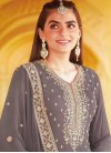 Embroidered Work Sharara Salwar Suit For Festival - 1