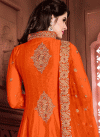Mystic Banglori Silk Long Length Anarkali Salwar Suit For Festival - 1