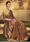 Satin Silk Embroidered Work Trendy Classic Saree - 2