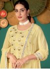 Faux Georgette Pant Style Salwar Kameez For Ceremonial - 1