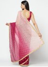 Embroidered Work Crimson and Off White Designer Traditional Saree - 2
