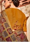Brown and Maroon Designer Traditional Saree For Ceremonial - 2