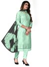 Chanderi Silk Pant Style Salwar Kameez - 1