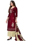 Embroidered Work Trendy Palazzo Salwar Suit - 1