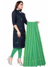 Chanderi Cotton Pant Style Salwar Kameez For Casual - 2