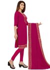 Faux Georgette Embroidered Work Pant Style Salwar Kameez - 2