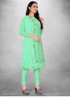 Chanderi Silk Trendy Churidar Salwar Suit - 1