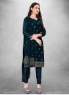 Faux Georgette Trendy Churidar Salwar Suit For Casual - 1