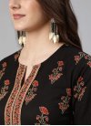 Black and Maroon Readymade Palazzo Salwar Kameez For Ceremonial - 2