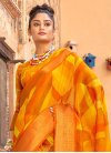 Linen Contemporary Style Saree For Ceremonial - 1