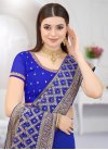 Embroidered Work Georgette Contemporary Style Saree - 1