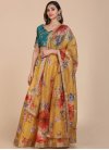 Floral Work Banglori Silk Designer Lehenga Choli - 1