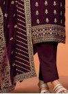 Vichitra Silk Pant Style Designer Salwar Kameez - 2