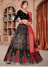 Black and Red Woven Work Trendy Designer Lehenga Choli - 1
