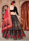 Black and Red Woven Work Trendy Designer Lehenga Choli - 2