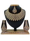 Lovely Gold Rodium Polish Alloy Gold and Multi Colour Jewellery Set - 1