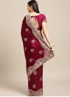 Embroidered Work Trendy Designer Saree For Ceremonial - 1