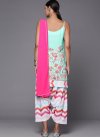 Rose Pink and Sea Green Readymade Salwar Suit For Ceremonial - 1