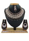 Lordly Gold Rodium Polish Jewellery Set For Ceremonial - 1