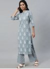 Cotton Designer Palazzo Salwar Suit For Ceremonial - 1