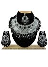 Majesty Alloy Silver Rodium Polish Necklace Set For Party - 1