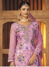 Embroidered Work Palazzo Designer Salwar Suit For Ceremonial - 1