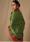 Green and Maroon Woven Work Designer Traditional Saree - 2