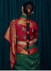 Green and Maroon Trendy Classic Saree - 3