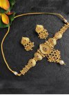 Attractive Brass Gold Rodium Polish Stone Work Necklace Set - 1