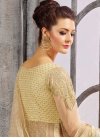 Embroidered Work Net Cream and Gold Pant Style Designer Salwar Suit - 2