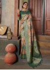 Cotton Silk Beige and Sea Green Woven Work Designer Traditional Saree - 1